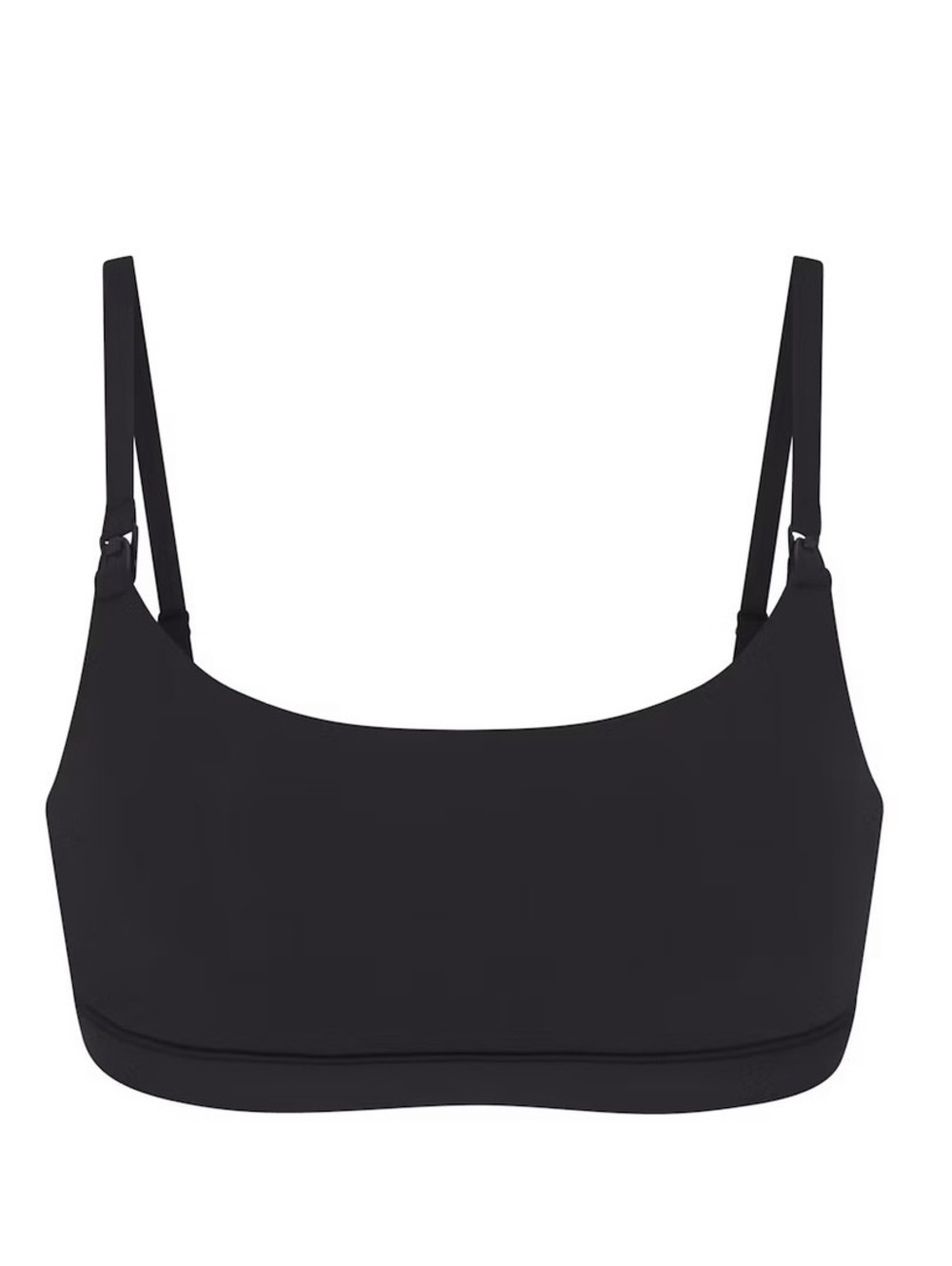 Skims Fits Everybody Maternity Nursing Scoop Bralette Color ONYX Size Medium